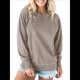 thumbnail image 2 of Sudadera Informal de Larga con Cuello Redondo para Mujer, Sudadera Holgada XXL, 2 of 8