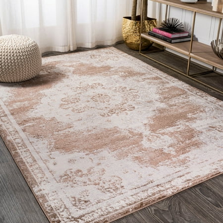 JONATHAN Y MODERN PERSIAN 4 x 6 Area Rug Alhambra Ornate Medallion - Brown/Cream MDP400B-4