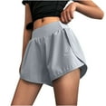 thumbnail image 2 of TMOYZQ Women's Athletic Shorts Quick Dry High Waisted Running Shorts Pocket Sporty Short Gym Elastic Workout Shorts, 2 of 5