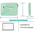 thumbnail image 5 of Laptop Case 15.6 inch, Shockproof Protective Computer Carrying Cover with Front Pocket, Briefcase Handbags Laptop Sleeve for 15.6 inch HP, Dell, Acer, Asus, Notebook, Light Blue, 5 of 14