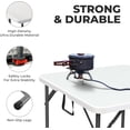 thumbnail image 5 of 34" Square Foldable Table with Built in Handle & Steel Legs | Heavy Duty Portable | Perfect for Party, Dining, Wedding, Events, Picnic Indoor, Outdoor, Camping, Utility, Temporary, 5 of 13