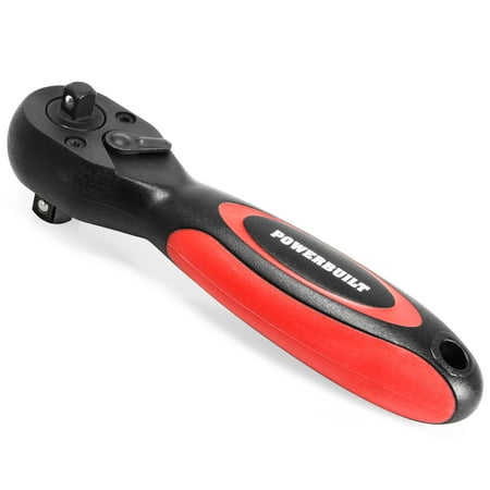 UPC: 0028907315454 | Powerbuilt 3/8 Inch by 1/2 Inch Drive Composite Stubby Ratchet – 940481