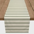 thumbnail image 3 of Creative Products Green Stripe 16 x 72 Cotton Twill Table Runner, 3 of 3