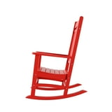 GARDEN Classic Plastic Adirondack Porch Rocking Chair, Red - Walmart.com