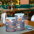 thumbnail image 3 of Yayeee Flameless Candles with Remote Flickering Battery Operated Multi Color Changing, Purple Flowers, 3 of 7