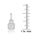 thumbnail image 3 of 925 Silver 4.5 Ct Asscher Cut CZ Hoop Dangle Earrings - Sophisticated Sparkle, 3 of 3