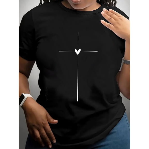 Women Casual Short Sleeve Tee 1 Pcs 100% Heavy Cotton - Comfortable Crew Neck, Soft Adorable Tees Tops