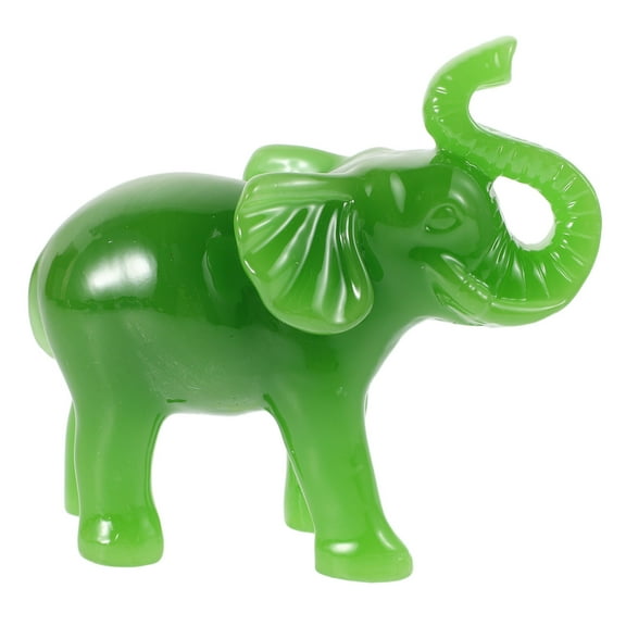WHAMVOX Resin Elephant Figurine Cute Elephant Statue for Office and Home Table Decoration Lucky Ornament Animal Sculptures for Desk