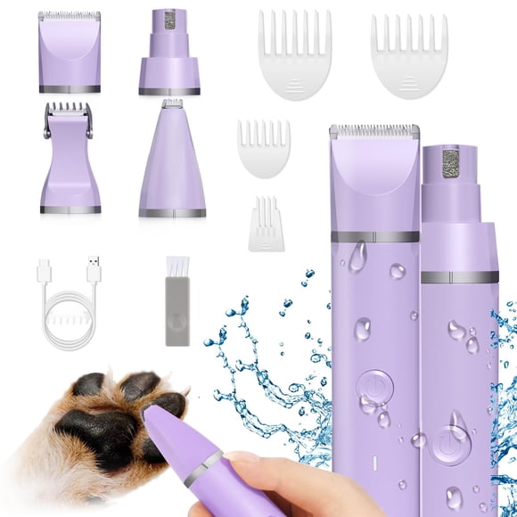 Cortaúñas eléctricas recargables Veeconn para perros, 4 en 1