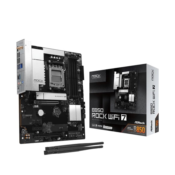 Placa madre ASRock B850 Rock WiFi 7 AM5 DDR5 PCIe 5.0