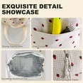 thumbnail image 6 of Cute Strawberry Lunch Bag for Women Men, Insulated Lunch Box Tote Bag Corduroy Reusable Leakproof Bento Cooler Bag for Office Work Picnic Travel, 9.8L, 6 of 7