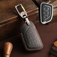 thumbnail image 1 of Car Key Fob Cover Case Protector For Cadillac CT5 CT4 Car Key Fob Cover Leather Retro Style Case Shell, 1 of 15
