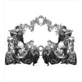 thumbnail image 3 of Ambesonne Victorian Duvet Cover Set, Antique Floral Arch, Calking, Black White, 3 of 3