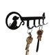 thumbnail image 5 of Perchero de pared con 4 ganchos para colgar llaves, bonito perro decorativo para abrigos, ropa, toallas, sombreros, bolsos y organizador, 5 of 5