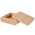 thumbnail image 1 of KAKOWELY 1 Pce Boîte de Rangement de Bureau Carrée en Bois avec Couvercle, 4.92x"X4.92"X1.97 Pouces, 1 of 4