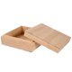 thumbnail image 1 of Caja de almacenamiento de escritorio para el hogar, caja cuadrada de madera para almacenamiento de artículos diversos con tapa, 1 ud., 1 of 4
