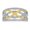 Two-Tone, variant on Bling Jewelry Womens Romantic CZ Accent Cocktail Statement Ring with Twisting Bands Sterling Silver