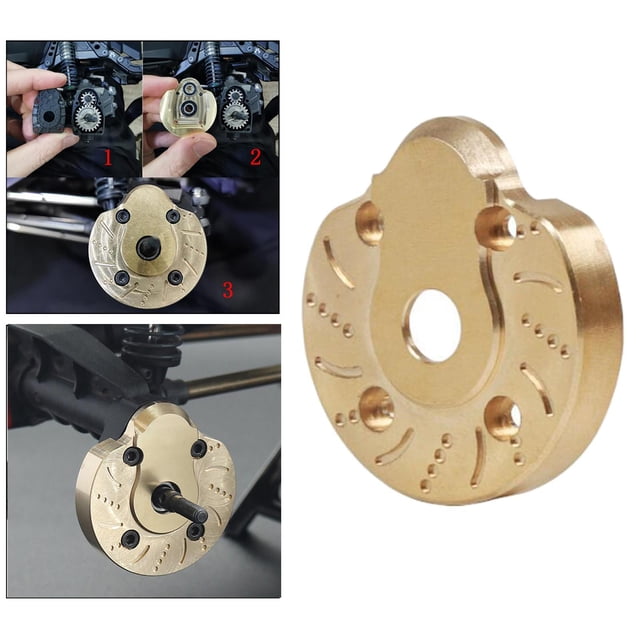Cubierta metálica del engranaje de dirección CUTICAT para coche RC SCX10 III Estilo 1