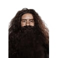 thumbnail image 4 of Conjunto de peluca y barba Costume ALLAURA Brown Wizard para hombre, 4 of 7