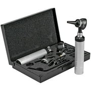 KaWe COMBILIGHT Professional C10 Otoscope, 3x Magnification, Includes Dimmable Rheostat and Carrying Bag, Silver