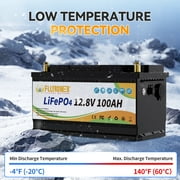 12V 100Ah LiFePO4 Lithium Battery with Charger,for RV,Marine,Solar,Trolling Motor,Camping,Home Energy Storage,Built in 100A BMS,15000+Deep Cycles
