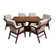 thumbnail image 3 of Set de Comedor Malibu 6 Sillas, Lino Beige, Chapa De Parota, 160x100 cm, 3 of 8