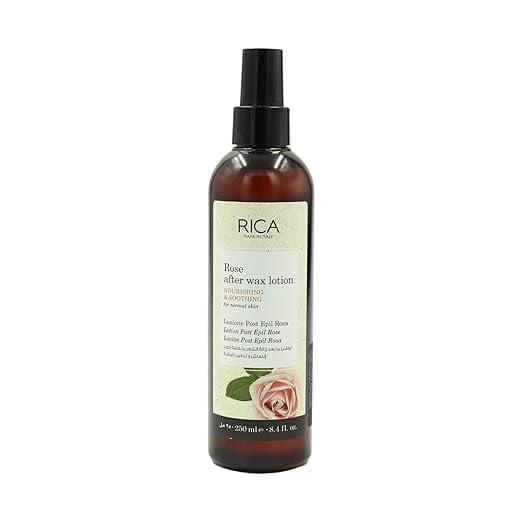Rica Rose After Wax Lotion for Normal Skin with Sun flower Oil, Jojoba Oil & Vitamin E - 250ml