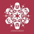 thumbnail image 2 of Men's Star Wars Christmas Dark Side Snowflakes  Graphic Tee Red Heather Large, 2 of 5