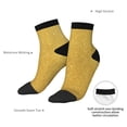 thumbnail image 6 of Rocae Gold Shiny for Premium Adult Socks,Comfortable, Breathable, and Durable Socks, Perfect for Everyday Wear, 6 of 7