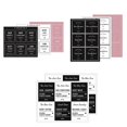 thumbnail image 2 of M 1 Juego de etiquetas adhesivas de loción impermeables, dispensador de champú para el cabello rectangular ultrafino, etiqueta adhesiva para botellas para dormitorio, 2 of 5