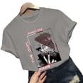 thumbnail image 1 of Graphic Print Crewneck Short Sleeve T Shirt Casual Summer Tshirt Mens Womens Tee Anime Shirt Cartoon Tee Shirt Jujutsu Kaisen T-shirt Manga Tops for Men Women Teen Boys Girls, 1 of 5