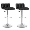 thumbnail image 1 of CorLiving Low Back Adjustable Barstool in Leatherette, set of 2, 1 of 3