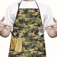 thumbnail image 2 of Camouflage Adjustable Waterproof Apron for Adults 33x27 Inch – Cooking Apron with 2 Large Pockets, Durable Polyester Bib for Kitchen, Baking, BBQ, and Home Use, 2 of 6