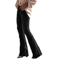 thumbnail image 6 of Miqool Women's Bootcut Jeans Mid Rise Slim Fit Stretchy Denim Flared Pants with Pockets, 6 of 7