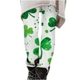 thumbnail image 4 of Avrnliq Girls St Patricks Day Green Shamrock Leggings, Stretchy Slim-Fit Pants for Girls 4-10, Festive Wear for Parades & School Parties,Size 4 T, 4 of 7