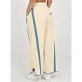 thumbnail image 4 of Women's Baggy Wide Leg Pants Casual Drawstring Elastic Waisted Contrast Color Workout Y2K Track Pants, 4 of 4