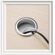 thumbnail image 4 of Cubierta de ojal para cable, cable de escritorio de metal Ojal de 60 mm - Anillo decorativo para caja de roscado de muebles, organizador de cables de escritorio de computadora, 3 piezas, 4 of 5