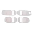 thumbnail image 1 of Cubierta de Tazón de Mango de Puerta Interior para Jeep Wrangler Gladiator JT 4DR 2018-2024 Marco de Decoración de Mango de Puerta Interior Blanco ABS 4 Pcs, 1 of 6