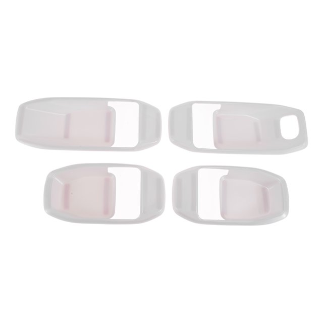 Cubierta de Tazón de Mango de Puerta Interior para Jeep Wrangler Gladiator JT 4DR 2018-2024 Marco de Decoración de Mango de Puerta Interior Blanco ABS 4 Pcs