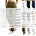 thumbnail image 2 of Maplenight Womens Cargo Pants Elastic Waist Button Hiking Pants Casual Travel Work Trousers with Multi Pockets, 2 of 8