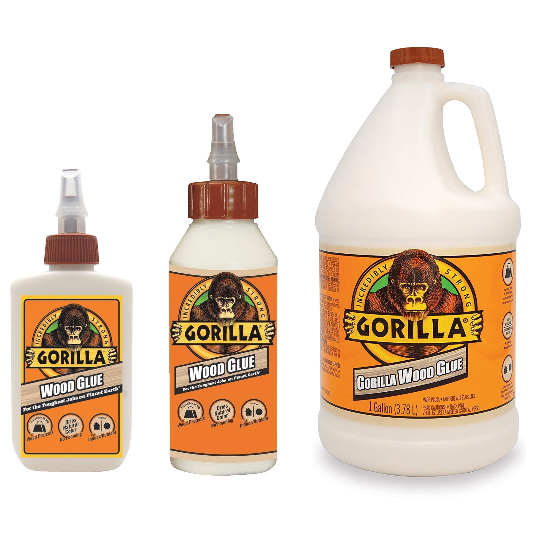 Gorilla Wood Glue: 128 oz. / 1 gallon bottle (White)