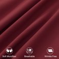 thumbnail image 5 of PiccoCasa 2 Pack Microfiber Pillowcases Soft Pillowcases with Envelope Closure, Non-Standard Burgundy, 5 of 8