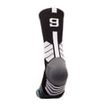 thumbnail image 2 of NIBOLOG 1Pc Middle Socks Sweat Absorption Ribbing Mouth Number Design High Elasticity Basketball Socks for Sport, 2 of 8