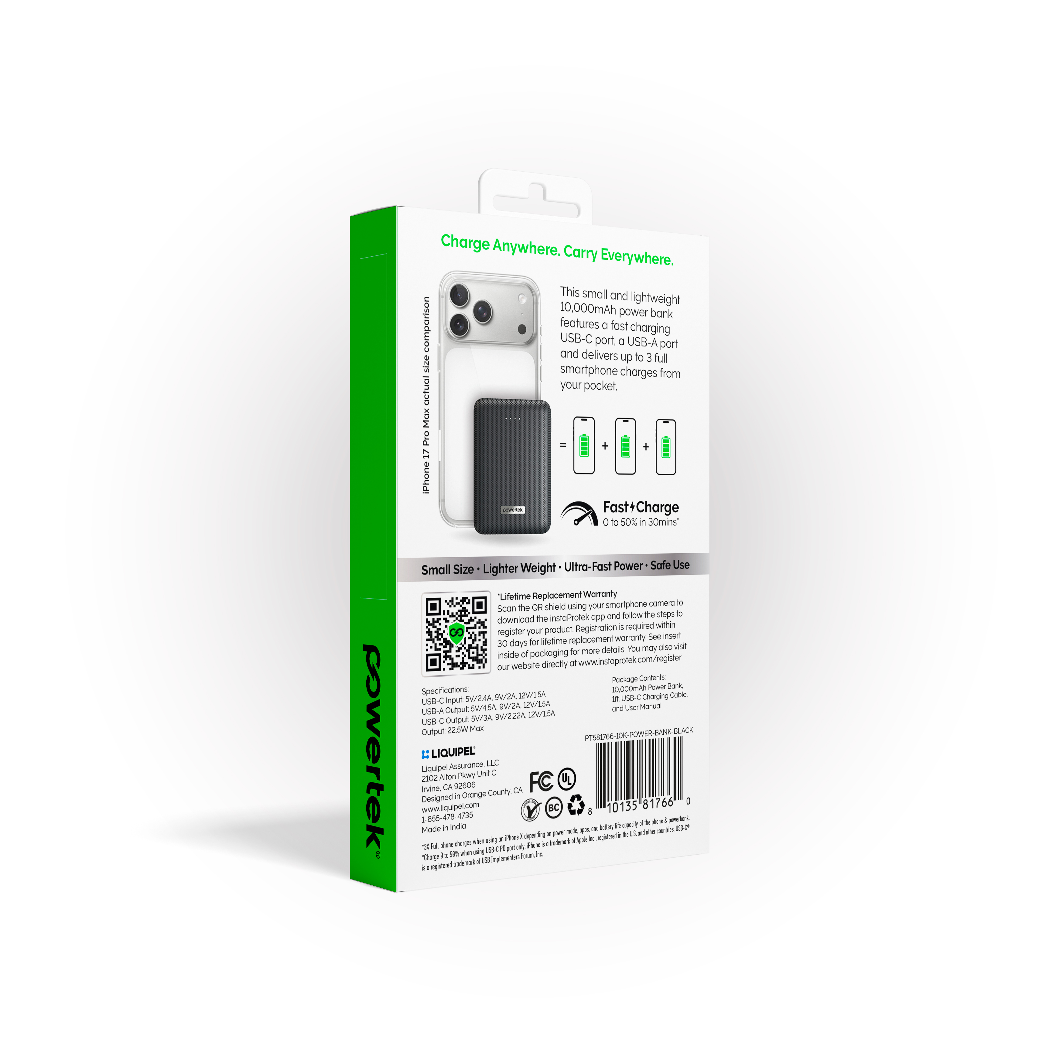 Liquipel Powertek 10000mAh Power Bank with 20W Fast Charge photo 8