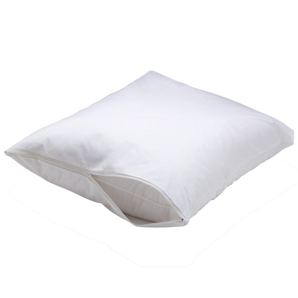 Mainstays Microfiber Zippered Pillow Protector, 1 Each
