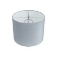 thumbnail image 5 of 24" Polished Nickel Table Lamp w/ Flared Body & Silver Linen Drum Shade (Set of 2), 5 of 9