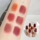 thumbnail image 5 of Heallor-pintalabios mate de larga duración, bálsamo tinte de labios rojo brillante, hidratante, terciopelo, Nude, realza el cutis, 5 of 5