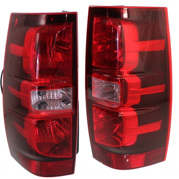 CarLights360: For 2007-2014 Chevy Suburban 1500 Tail Light Assembly Driver and Passenger Side w/Bulbs DOT Certified Replaces GM2800196 GM2801196 | 22837923, 22837924