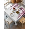 thumbnail image 6 of Pink Table Cloth, Waterproof Tablecloth for Square Tables, Summer Botanical Leaves Watercolor Reusable Washable Fabric Table Cover for Restaurant Kitchen Dining Tables 54"x54", 6 of 9