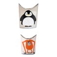 thumbnail image 1 of 3 Sprouts Bébé Panier à Linge Corbeille de Rangement, Pingouin et Orang-Outan (2 Pack), 1 of 7